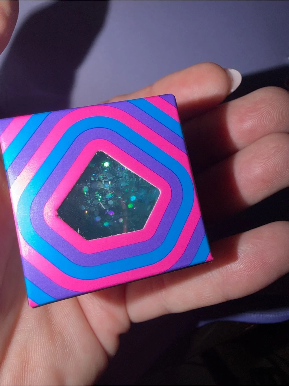 Mini Groovy Jewel NeeDoh Super Sparkly Squish - Blue
